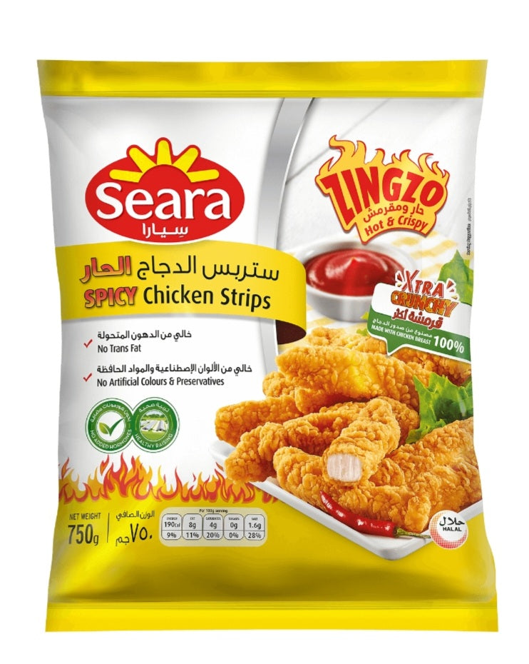 Search ZINGO spicy chicken strips 750+250 free